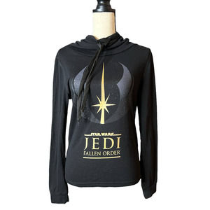 Star Wars Jedi Fallen Order T-shirt with Cowl Neckline and Graphic Size Small